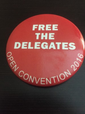 2016 Republican National Convention Free The Delegates Anti-Donald Trump Button