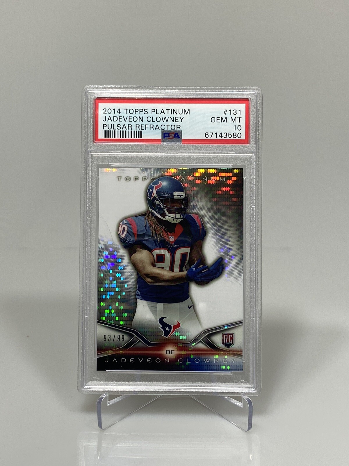Jadeveon Clowney Topps Platinum #131 Pulsar Refractor