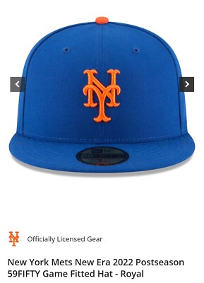 New York Mets New Era 2022 Postseason 59FIFTY Game Fitted Hat