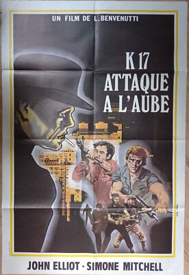 Filmplakat Kino K17  ATTAQUE A L'AUBE  80 x 120 cm 1966