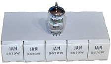 Price is for 1 One JAN 5670W 2C51 GE NOS Tube blk plate/disc get/silver shld