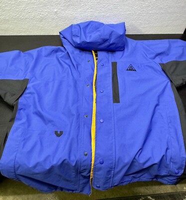 VTG 90's Nike ACG Storm Fit Blue Light Mountain Parka Jacket Mens