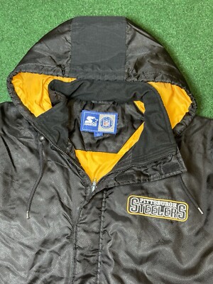 スターター steelers ジャケット Vintage 90s Pittsburgh Steelers Starter Mens Large Full Zip