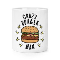 VerrüCkte Hamburger Mann Stars Makeup Pinsel Bleistift Topf Fast Food Spaß Spass