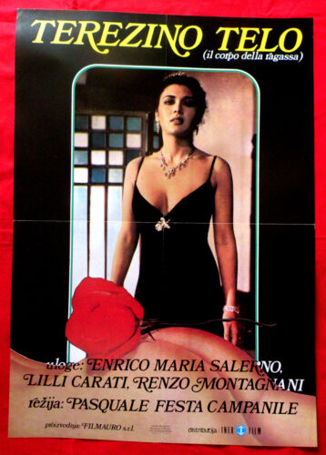 BODY OF RAGASSA 1979 ITALIAN LILLI CARATI ENRICO SALERNO EXYU MOVIE POSTER - Afbeelding 1 van 1