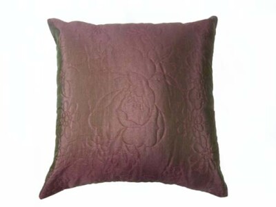 Besticktes quadratisches Polyesterkissen Hohlfaser-Innenmaterial Chintz Blume 16 Zoll