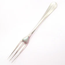 STERLING SILVER STIEFF WILLAMSBURG QUEEN ANNE 7-3/4'' DINNER FORK W/LONG TINES