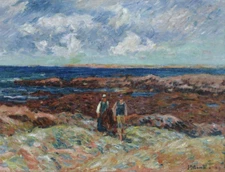 Henry Moret La Pointe de Ber Er Morz Giclee Canvas Print 8x10 Coastal Landscape