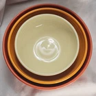 Fiesta Fiestaware Nested Bistro Bowl Set M- Ivory L- Butterscotch XL- Poppy