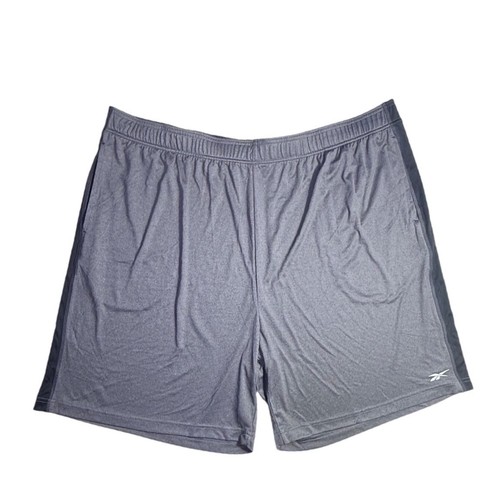 Short de sport Reebok homme 3XL Speedwick gris poches d'entraînement gym 9 en 2093 - Photo 1/6