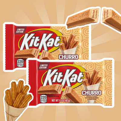 2x Kit Kat Churro   Schokoladenriegel mit Churro-Geschmack, 2x42g