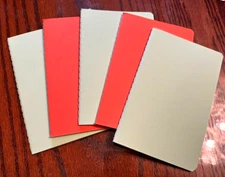 Notebooks, 5.5 x 3.5 new, a set of 5, lined pages, paper cover