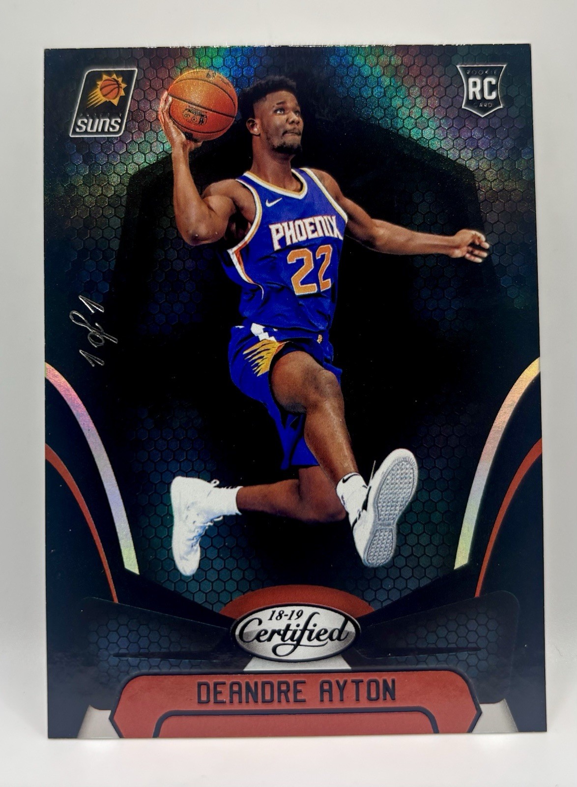 1 of 1 2018-19 Panini Certified DeAndre Ayton Rookie Black RC TRUE 1/1