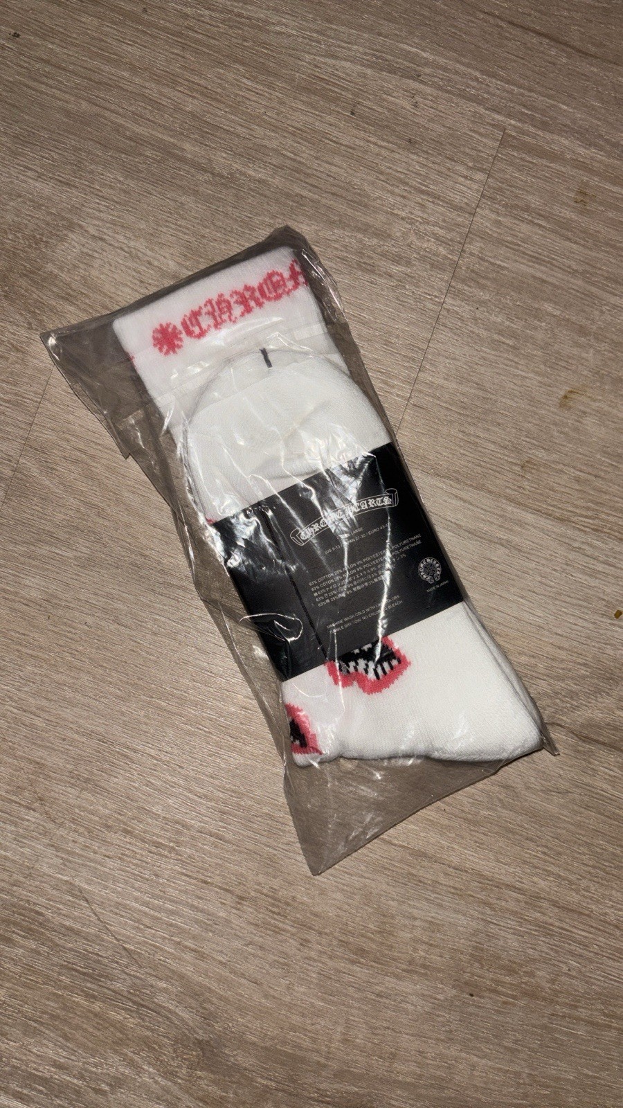 Chrome Hearts White Socks Large Lips Graphic Unisex Size Large thumbnail 2