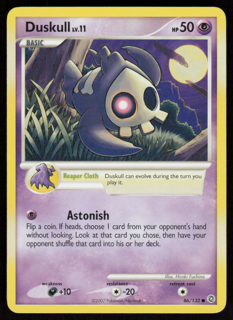 Duskull 86/132 Common Secret Wonders Pokemon LP