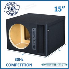 30HZ 15" Reinforced Competition Single Ported Sub Box 15" Sub Woofer Enclosure