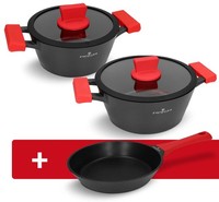 Zwieger Kochtopfset 4-Tlg + Pfanne 24Cm Greblon Antihaft Induktion