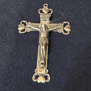Sterling Silver Cross From Antique Rosary. No Chain. Beautiful Details.
