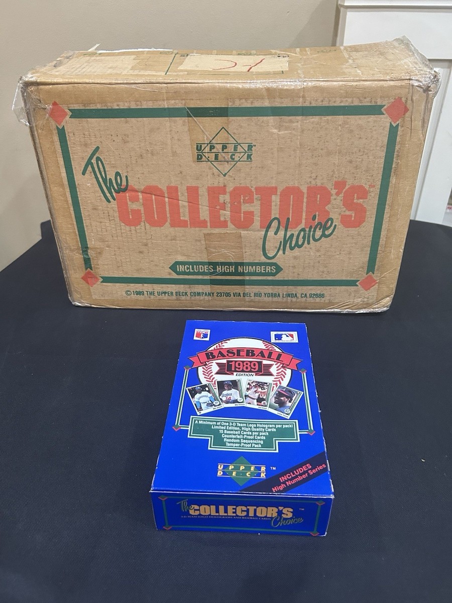 1989 UPPER DECK BASEBALL BOX Case Fresh 36 Packs Sealed Ken