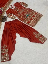 Punjabi Patiyala Suits Dress Pakistani Salwar Kameez Ready made Wedding Party M