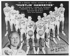 Vintage Iowa Hawkeye Basketball Don Nelson Sharm Scheuerman 1960-61 Team RARE
