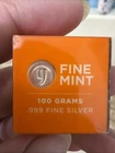 Nine Fine 9 Fine Mint 100 gram Cast-Poured Silver Bar - 9Fine Mint
