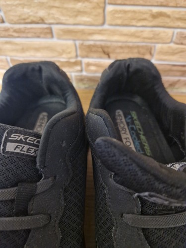 Skechers Men's Flex Lite Trainers Shoes Black Sketchers Memory Foam Size UK 10 - Picture 12 of 13