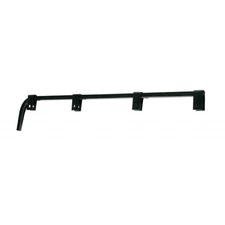 Universal Black Straight Mud Flap Hanger - No Coils