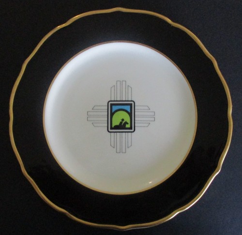 Syracuse China Plate Baca Grande Angel Fire Corp New Mexico Salesman's Sample