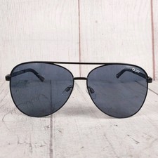 Quay Australia Sunglasses Vivienne 126 - UNISEX Black Smoke Aviator Lenses, USED