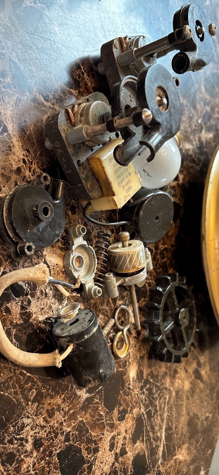 Lot Of *PARTS ONLY* For Vtg 1970s Creators Inc. Mineral Oil RAIN LAMP Light