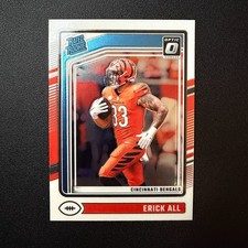 2024 Panini Donruss Optic - Cincinnati Bengals Erick All Rated Rookie #233 (RC)