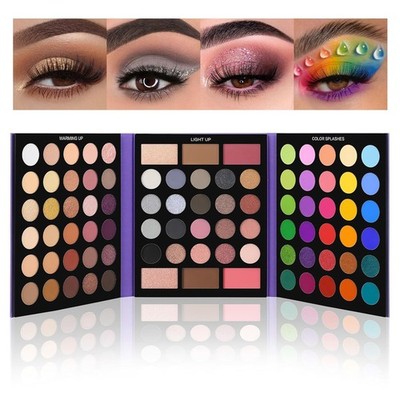 UCANBE Pretty All Set Eyeshadow Palette Pro 86 Colors Makeup Kit Matte Shimmer E