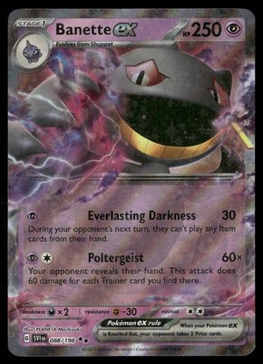 Banette ex 088/198 Double Rare Scarlet & Violet Pokemon Near Mint