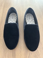 Birdies The Starling Black Velvet Loafers Women  s Size 9 Slip On Flats