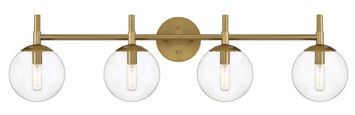 Minka Lavery 2794 Auresa 4 Light 35"W Vantage Bathroom Vanity - Brass - Picture 1 of 5