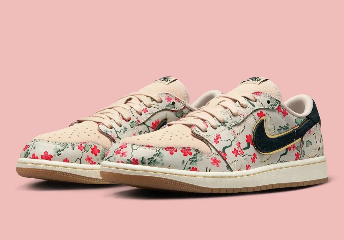 Rui Hachimura x Jordan 1 Retro Low OG Cranes Oatmeal Men's S