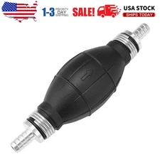 3/8'' Hand Primer Bulb for Motorcycle 10mm Black Rubber Fuel Pump