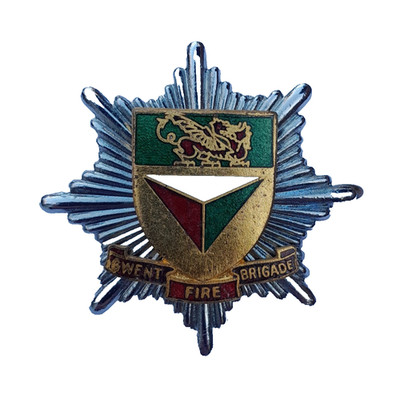 OBSOLETE GWENT FIRE BRIGADE CAP BADGE