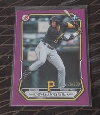2026 Bowman Baseball BP-82 Edward Florentino 1st Bowman Pirates Paper Pink /299