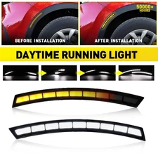 LED DRL Daytime Running Fog Light w/ Sequential Turn Signal For 23-24 Honda CR-V