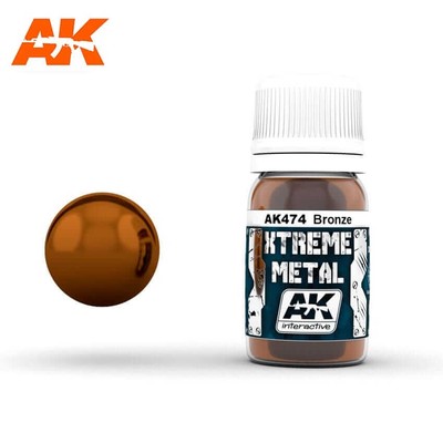 AK Interactive Xtreme Metal Bronze 30ml Paint Bottle AK474