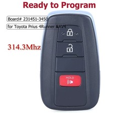 231451-3450 For Toyota Prius 2021 2022 Smart Keyless Remote Key Fob Hyq14fla