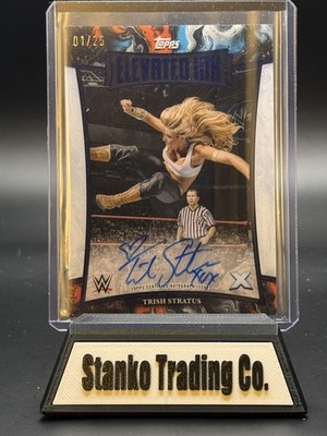 2025 Topps Exalted WWE  Trish Stratus Auto Elevated Ink SP /25 On Card Auto