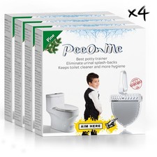 Pee Guard for Toilet Seat Bathroom Urine Deflector for Boys Men Pine Scent X4