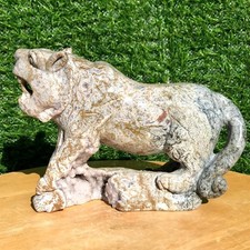820g Natural Aquatic Stone Crystal Hand Carved Tiger Freeform Energy Healing