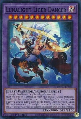 3x Lunalight Liger Dancer - DUAD-EN030 - 1st Edition - Super Rare - NM - Yugioh