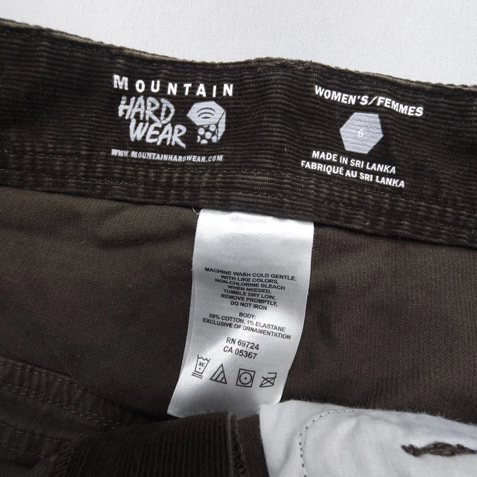 Mini falda de pana Mountain Hardwear para mujer 6 marrón senderismo Gorpcore campamento corto Foto 4 de 4