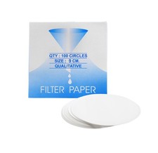 Eisco Labs Premium Qualitative Filter Paper, 9cm Dia., 9 centimeters, White