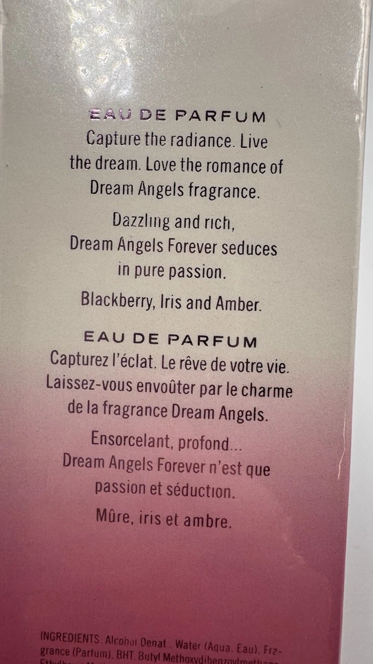 NUEVO Victoria's Secret Dream Angels FOREVER Eau De Perfume 2.5 OZ Sellado RARO Foto 4 de 4